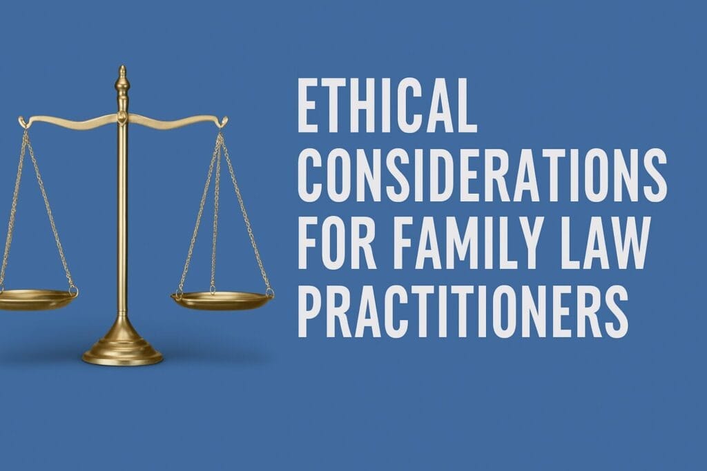 Ethical Considerations for Family Law Practitioners