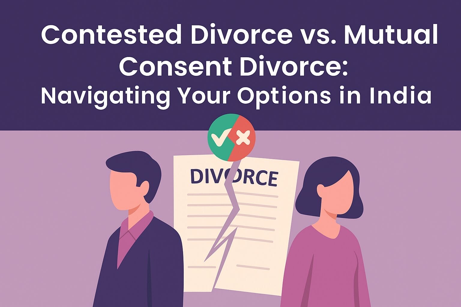 Contested Divorce vs. Mutual Consent Divorce: Navigating Your Options in India
