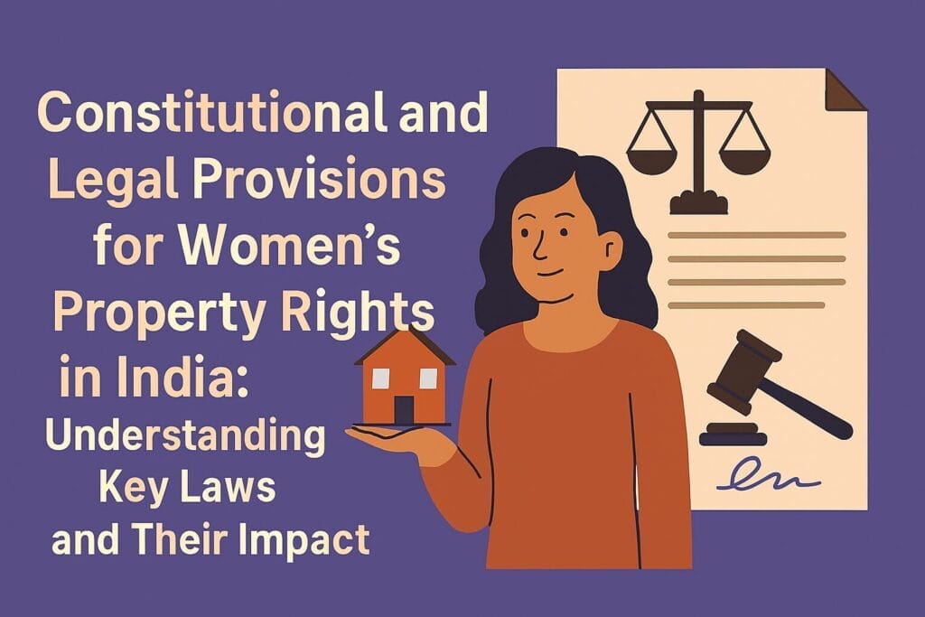 Constitutional and Legal Provisions for Women’s Property Rights in India: Understanding Key Laws and Their Impact