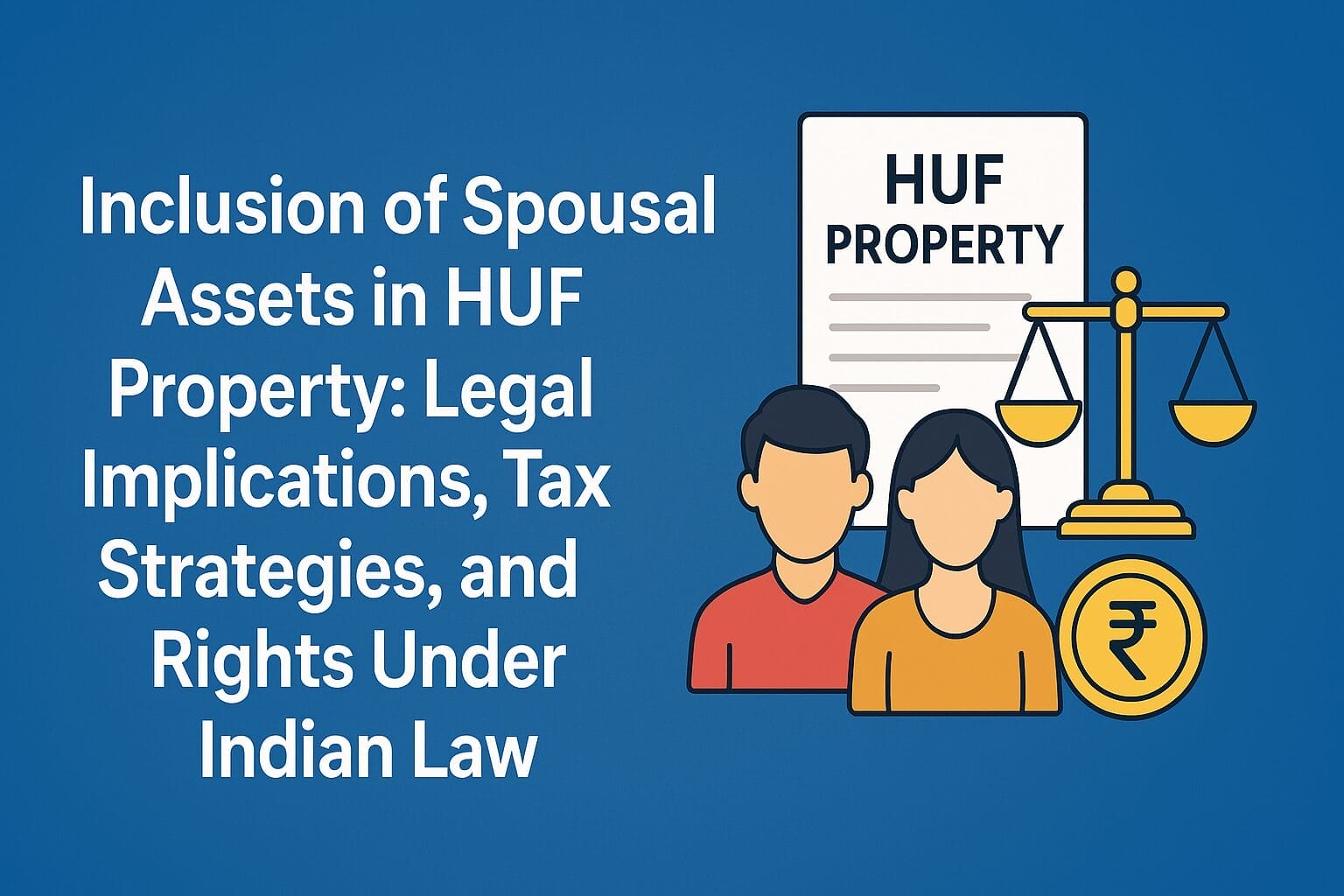 Inclusion of Spousal Assets in HUF Property: Legal Implications, Tax Strategies, and Rights Under Indian Law