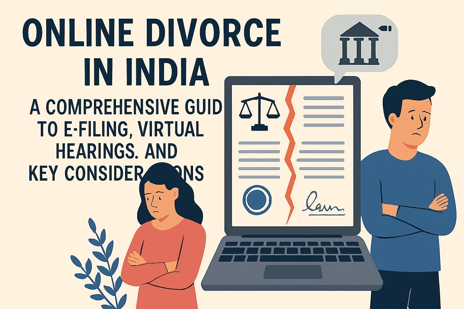 Online Divorce in India: A Comprehensive Guide to E-Filing, Virtual Hearings, and Key Considerations