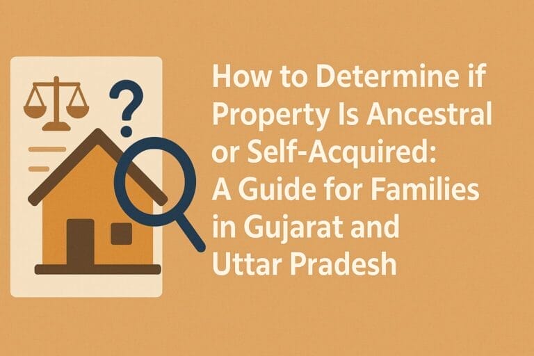 How to Determine if Property Is Ancestral or Self-Acquired: A Guide for Families in Gujarat and Uttar Pradesh