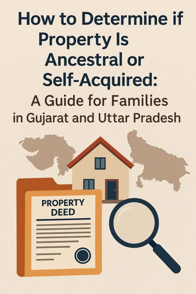 How to Determine if Property Is Ancestral or Self-Acquired: A Guide for Families in Gujarat and Uttar Pradesh
