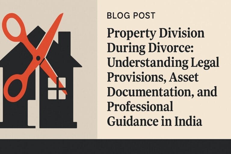 Property Division During Divorce: Understanding Legal Provisions, Asset Documentation, and Professional Guidance in India