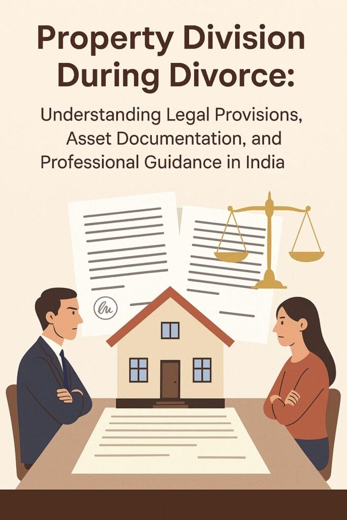 Property Division During Divorce: Understanding Legal Provisions, Asset Documentation, and Professional Guidance in India