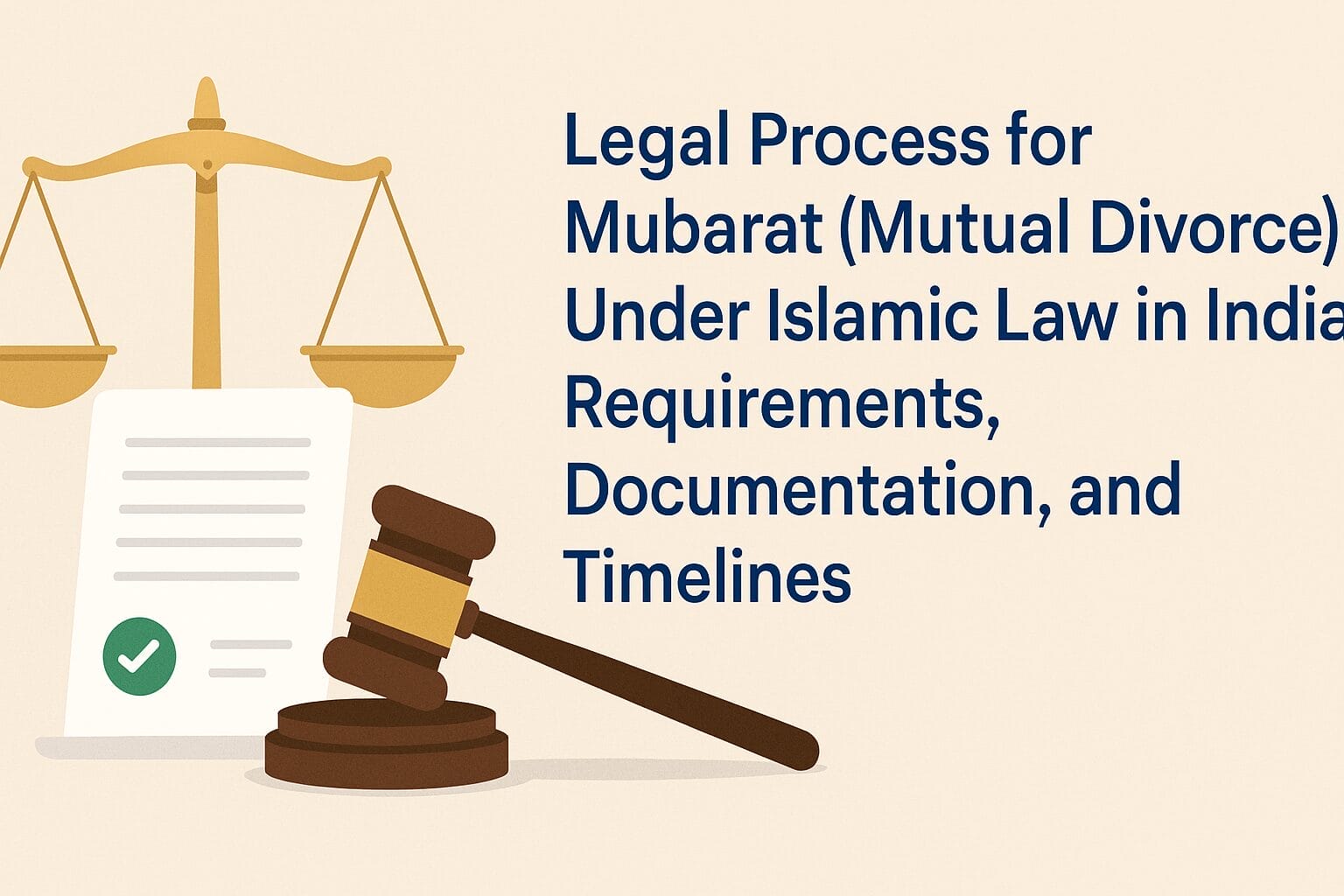 Legal Process for Mubarat (Mutual Divorce) Under Islamic Law in India: Requirements, Documentation, and Timelines