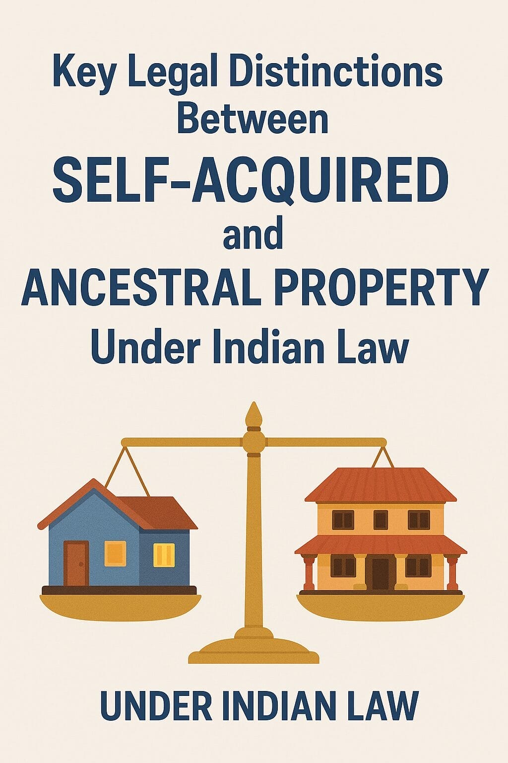Key Legal Distinctions Between Self-Acquired and Ancestral Property Under Indian Law