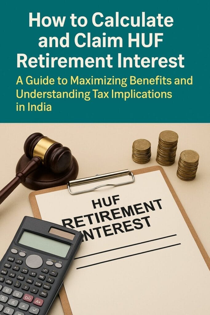 How to Calculate and Claim HUF Retirement Interest: A Guide to Maximizing Benefits and Understanding Tax Implications in India