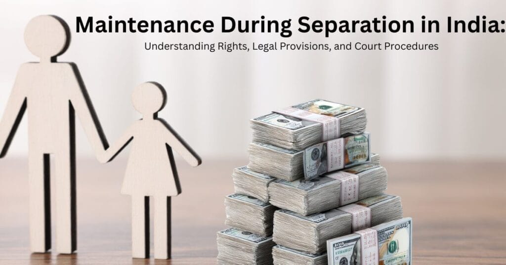 Maintenance During Separation in India: Understanding Rights, Legal Provisions, and Court Procedures