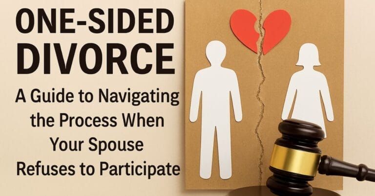 One-Sided Divorce: A Guide to Navigating the Process When Your Spouse Refuses to Participate