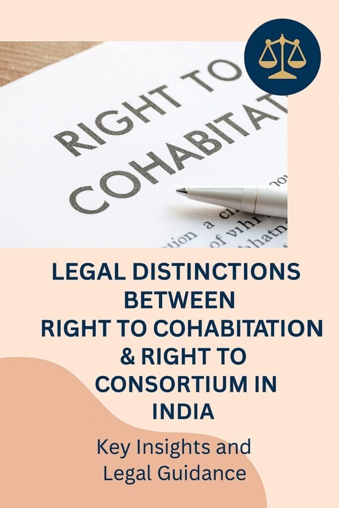 Legal Distinctions Between Right to Cohabitation and Right to Consortium in India: Key Insights and Legal Guidance