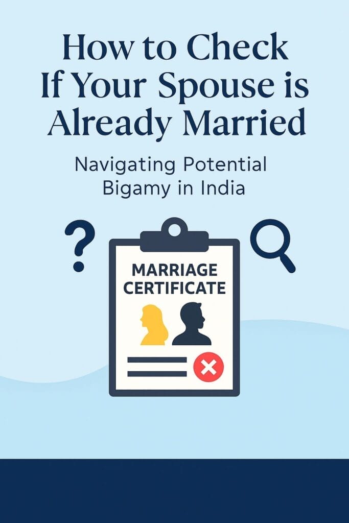How to Check If Your Spouse is Already Married: A Guide to Navigating Potential Bigamy in India