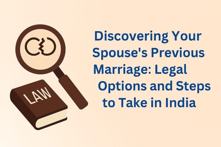 Discovering Your Spouse's Previous Marriage: Legal Options and Steps to Take in India