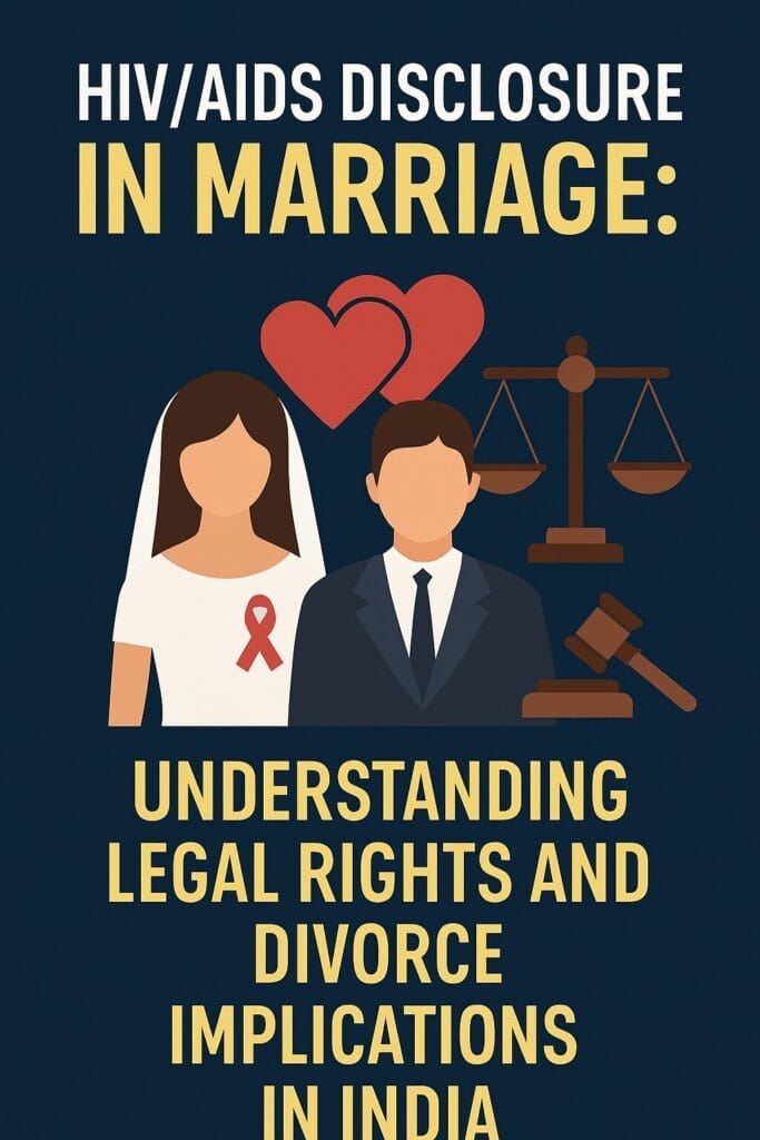 HIV/AIDS Disclosure in Marriage: Understanding Legal Rights and Divorce Implications in India