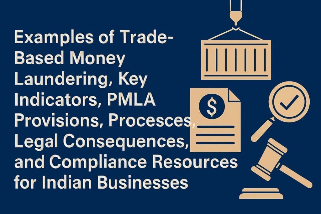 Examples of Trade-Based Money Laundering: Key Indicators, PMLA Provisions, Processes, Legal Consequences, and Compliance Resources for Indian Businesses