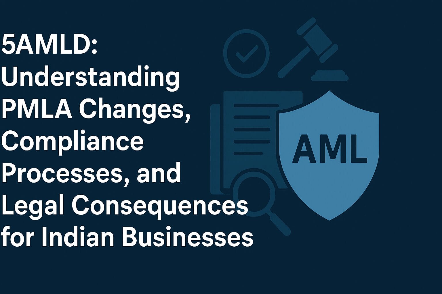 5AMLD: Understanding PMLA Changes, Compliance Processes, and Legal Consequences for Indian Businesses
