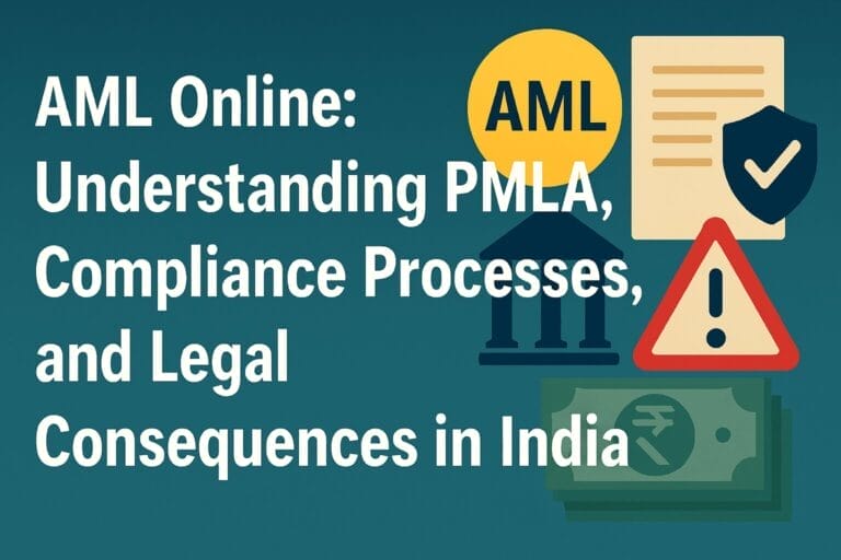 AML Online: Understanding PMLA, Compliance Processes, and Legal Consequences in India