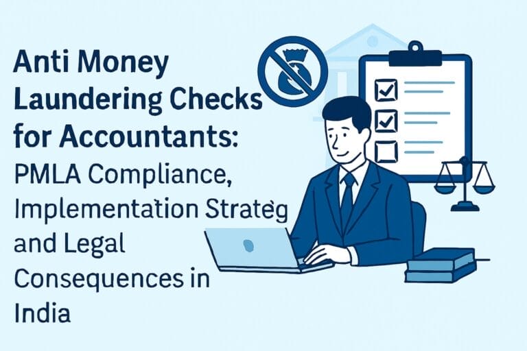 Anti Money Laundering Checks for Accountants: PMLA Compliance, Implementation Strategies, and Legal Consequences in India