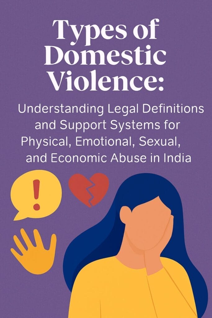 Types of Domestic Violence: Understanding Legal Definitions and Support Systems for Physical, Emotional, Sexual, and Economic Abuse in India