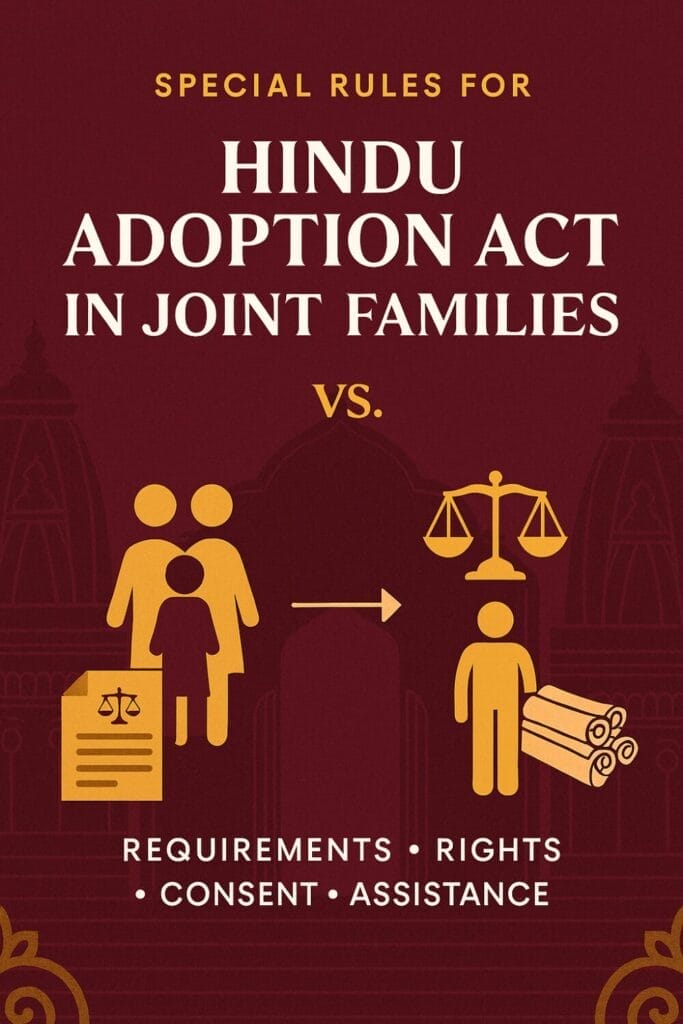 Special Rules for Hindu Adoption Act in Joint Families: Requirements, Rights, Consent, Legal Assistance, and Resources